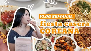 VLOGGEANDO COMO SI ESTUVIERAMOS HABLANDO POR VIDEO LLAMADA 📱  FIESTA CASERA COREANA JIPDURI  VLOG [upl. by Archibold]