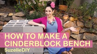 How to Make a Cinderblock Bench [upl. by Esertap707]