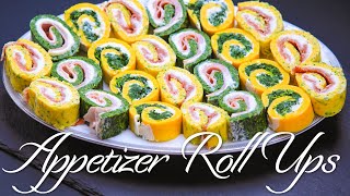 Ham Cheese and Spinach Appetizer Roll Ups  How to Make Delicious and Easy Appetizers [upl. by Ahsercul364]