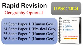 Perspective in Human Geography Quick Revision for UPSC CSE 2024 cse2024 geographyoptional [upl. by Alexa785]