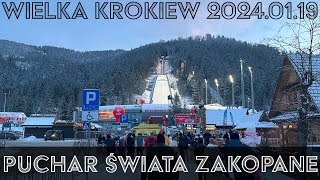 🔴TŁUMY KIBICÓW ⛷ Skoki narciarskie Zakopane 2024 Wielka Krokiew 20240119 ASMR [upl. by Sinnod]