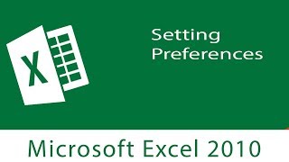 Excel  Setting Preferences in Excel  Customization [upl. by Krucik]