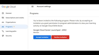 Accepting Google CloudSkillsBoost Course invitation [upl. by Eelanna]