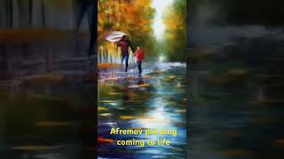 A painting by the artist leonid afremov coming to life thanks to artificial inteligente [upl. by Hiltner590]