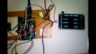 visuino  Nextion lcd based acceleration to angle display video [upl. by Eiramlehcar]