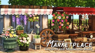 Adding a Marketplace to my Town  Minecraft Cocricot and Miniaturia Mod [upl. by Llenreb]