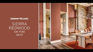 October 2017 Color of the Month Sierra Redwood  SherwinWilliams [upl. by Anauqcaj]