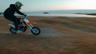 Testing the KTM SXE 5 electric minibike [upl. by Eralcyram214]