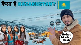 First Impression of Kazakhstan🇰🇿  Snow village life of Kazakhstan 🇰🇿 [upl. by Attebasile]