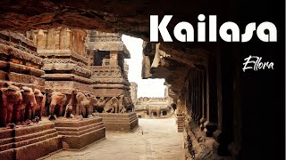 Kailasa temple of Ellora caves  Ancient rock cut temple [upl. by Doner110]