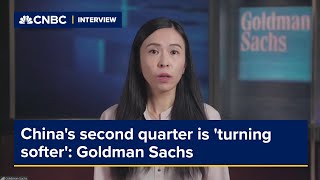 Chinas second quarter is turning softer Goldman Sachs [upl. by Leuamme]