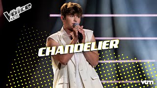 Sofian  Chandelier  Halve finale  The Voice Kids  VTM [upl. by Tegirb]