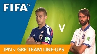 Japan v Greece  Teams Announcement [upl. by Clarence715]