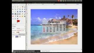 Faça seu próprio calendário no GIMP [upl. by Teece490]