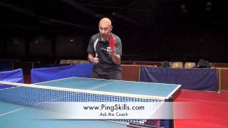 Learn to Play Topspin against Backspin  PingSkills  Table Tennis [upl. by Atsillac]