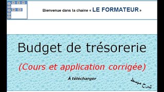 Budget de trésorerie cours simplifié [upl. by Brendin]