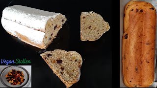 Easy Christmas Stollen Recipe  Veganer Christstollen [upl. by Livingston]