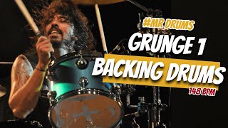 Grunge 1  148 BPM  Backing Drums  Only Drums [upl. by Imhskal]