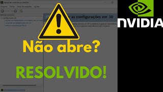 Painel da NVIDIA não abre problema resolvido [upl. by Roland]