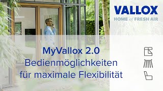 MyVallox 20  Bedienmöglichkeiten für maximale Flexibilität [upl. by Zebada]