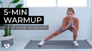 5MIN WARM UP  FOR AT HOME WORKOUTS  by Vicky Justiz [upl. by Finnie218]