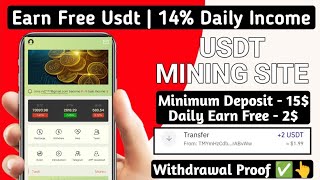 New USDT Site 2024  Best Usdt Investment Website  New Usdt Mining Site  New Usdt Earning Website [upl. by Jeffries]