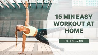 EASY ABS WORKOUT AT HOME [upl. by Daffodil82]