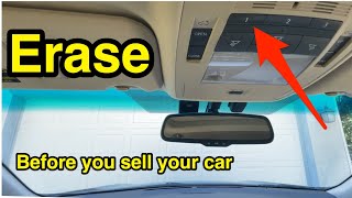 How to erase HomeLink garage door opener memory before selling your car [upl. by Ancel]