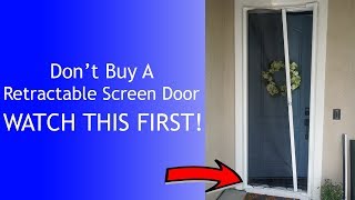 Dont Buy A Retractable Screen Door Until You See This [upl. by Anemix714]