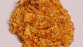 ARROZ CON PULPO EN MONSIEUR CUISINE Mambo y Thermomix [upl. by Otrebile]