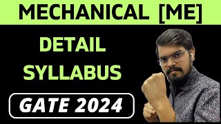 Engineering Mathematics Detail Syllabus  MECHANICAL ENGINEERING  ME  GATE 2024 [upl. by Holds925]