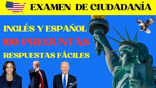 LAS 100 PREGUNTAS de la ciudadanía en español y Inglés USCIS Official 100 Civics Questions amp Answers [upl. by Nyret142]