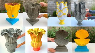 Top 9 Creative Flower Pots From The Hot Cement 2022 [upl. by Aniral850]