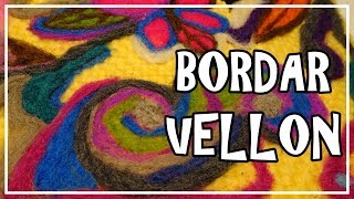 Tutorial Bordar Vellon Paso a Paso Dibujar Fieltro agujado LANATERAPIA Nadelfilzen Needle Felt [upl. by Iba]