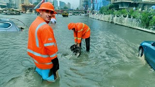 Battling the Flood Unclogging Drains and Saving the Street [upl. by Reivilo]