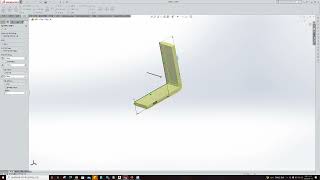 솔리드웍스  판금설계 1 기초 강의 브라켓 만들기 [upl. by Rodman842]