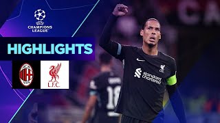 Milan  Liverpool 13 Highlights UEFA Champions League 202425 [upl. by Jedidiah538]