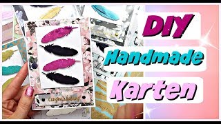 Handmade KARTEN basteln mit Papier  DIY Grußkarten selber basteln  9999 Dinge [upl. by Kenon]