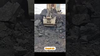 loading trucks with excavator 😅 Shorts excavator Deepakjcb🙏 [upl. by Annoyi]