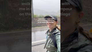 17 miles and all smiles ☺️🌧️🇪🇸 caminodesantiago walk hike [upl. by Yellas]