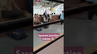 Sasaram junction station 🚉shortvideosasaramjunctionrailwaystationviralvideostawbahtawba [upl. by Aerdnaed]