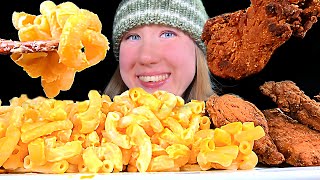 ASMR MAC amp CHEESE amp TENDERS MUKBANG EATING SOUNDS [upl. by Nai]