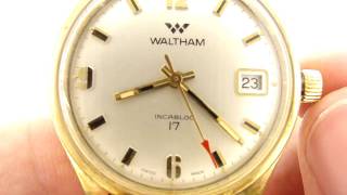 Vintage Waltham Wristwatch with Caliber SGT 1001 [upl. by Noreht982]