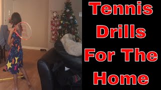 How to Improve Your Tennis Game From Home  Home Tennis Drills [upl. by Ayikaz]