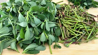 Very Tasty Purslane is Maked in This Way  You Will Love This Recipe  Enable Subtitles [upl. by Mona]