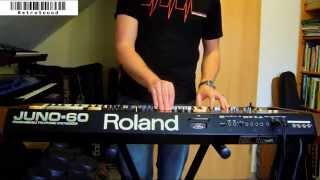 Roland Juno60 Analog Synthesizer 1982 RetroSound sound demo [upl. by Drida]