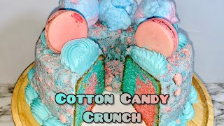 Cotton Candy Crunch Cream Cheese Pound Cake  Fridai’s Kitchen  Subscriber Request [upl. by Aehcsrop]