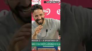 Amorim’s final Sporting press conference interrupted by reporter watching Porto game 😂 [upl. by Monto]