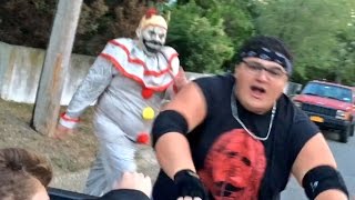 CREEPY CLOWNS FROM THE WOODS KIDNAP FAT KID [upl. by Eniluj]