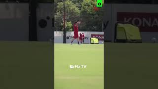 SAMPAOLI pide RESPETO POR LA PELOTA en su primer entrenamiento con FLAMENGO shorts [upl. by Jervis]